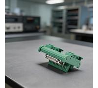 Kivivaka DB25-MG6 Adaptateur de montage sur rail DIN, carte de dérivation mâle vers femelle, PCB double couche FR-4, 07 A 500 V, qualité industrielle -20 à 105