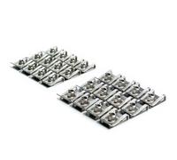 Kivivaka Écrous à ressort M5 en acier - Clips M6 - Fixation pour panneau de | Lot de 10 écrous à ressort M5 en acier pour carénage de cheminée