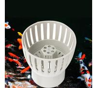 Kivivaka Écumoire de vidange de bassin avec hauteur réglable pour bassin Koi, efficace pour collecteur de feuilles et débris pour le contrôle de l'eau, installation pour écumoire en plastique 50 mm