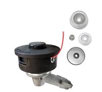 Kivivaka Ensemble de tête de débroussailleuse FS55, FS55R, FS55RC, kit de tête en métal avec outils à douille à écrou, 6 pièces de jardinage pour pièces de rechange, argent