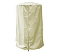 Kivivaka Housse de protection robuste en forme de pyramide à gaz - Résistante aux déchirures - Pour meubles d'extérieur, pluie et neige - Sac de transport inclus - Noir (beige)
