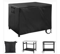 Kivivaka Housse imperméable Oxford 210D pour chariot de salle à manger, table de travail Royal Gourmet, pour barbecue robuste, protection de station de préparation avec cordon de serrage