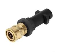 Kivivaka Kit d'adaptateur en mousse 3500 psi, 6,35 mm, buse à connexion rapide pour Karcher, convertisseur de pot en mousse résistant aux hautes températures