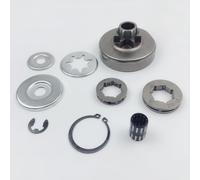 Kivivaka Kit de pignon de tambour d'embrayage à 6 dents pour MS192T MS193T | MS194T MS200 MS200T MS201 Pièces de tronçonneuse Argent