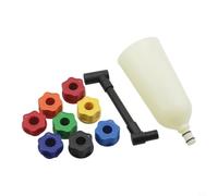 Kivivaka Kit de vidange d'huile de voiture - 10 pièces - Entonnoir à large ouverture de 2 l avec adaptateurs filetés pour éviter les fuites