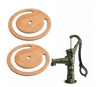 Kivivaka Lot de 2 valves inférieures en cuir pour pompes à pichet à main | Durable Joint de rechange en cuir de vachette Marron
