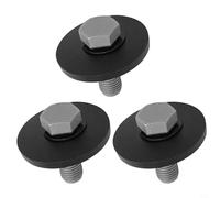Kivivaka Lot de 3 boulons à tête hexagonale avec rondelle 19M7489 M123520 M123522 pour tondeuses - Comprend des rondelles