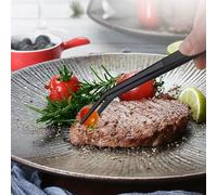 Kivivaka Lot de 3 pinces de cuisine en acier inoxydable avec pointes | Ustensiles de cuisine de précision pour garnir et griller