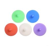 Kivivaka Lot de 5 couvercles de fermentation à ouverture large en silicone | Libère le gaz, bloque l'entrée d'oxygène, s'adapte aux bocaux standard, 8,6 cm de diamètre, idéal pour la choucroute kimchi