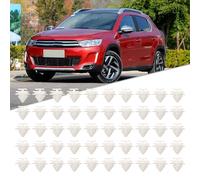 Kivivaka Lot de 50 clips de garniture de porte de voiture 106 206 207 306 307 C2 C3 pour remplacer 856540 7701056846