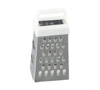 Kivivaka Mini râpe à 4 côtés en acier inoxydable avec poignée antidérapante, trancheuse multifonction pour ail, fromage, légumes et fruits (couleur aléatoire)