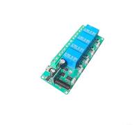 Kivivaka Module de commutateur de relais pour application Tuya Life - Télécommande - Programme de synchronisation - Boîtier en métal - Bleu (Zigbee-4ch)