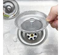 Kivivaka Passoire d'évier de cuisine en acier inoxydable pour vidange | Panier filtrant pour éviter les bouchons de nourriture et de cheveux, remplacement polyvalent pour canalisations de salle de