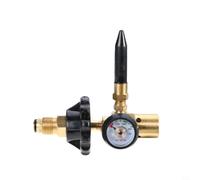Kivivaka Régulateur de remplissage à l'hélium en laiton robuste, double filetage CGA580/pour G5/8, débit de 20 m3/h, valve de contrôle de pression précise (A)