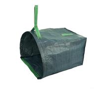 Kivivaka Sacs à feuilles robustes de 150 litres, design plat avec poignées solides, sac à déchets de jardin réutilisable (vert)