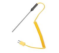 Kivivaka Sonde thermocouple K-Type en acier inoxydable | Aiguille pour gel liquide alimentaire 400C Pointe 3 mm Longueur du câble 1,2 m
