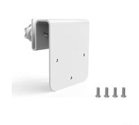 Kivivaka Support de caméra de sécurité solaire blanc - Support de gouttière en aluminium pour appareils photo Reolink 4K 5MP Support mural réglable sans perçage pour utilisation en extérieur