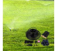 Kivivaka Système d'arrosage brumisateur de jardin, kit d'irrigation à buse réglable avec fonction de refroidissement pour pelouse, terrasse, serre, ensemble de tuyaux d'installation rapide (26/46/66