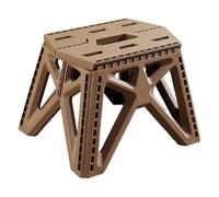 Kivivaka Tabouret pliable robuste, capacité de 117,9 kg pour extérieur en plastique, design compact avec poignée de transport, norme EN14183 pour cuisine, salle de bain, voyage, noir