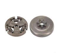 Kivivaka Tambour d'embrayage à pignon 7T 3/8" pour tronçonneuse Echo CS-370 CS-400 CS-440 CS-450 Pièce de rechange
