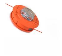 Kivivaka Tête de débroussailleuse en aluminium à 2 lignes d'alimentation en nylon pour débroussailleuse orange
