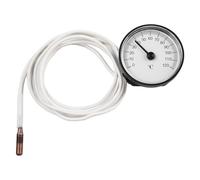 Kivivaka Thermomètre à cadran avec tube capillaire de 1,44 m pour mesurer la température de l'eau et de l'huile, 0-120 °C 0-120 degrés