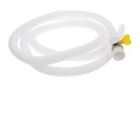 Kivivaka Tuyau de vidange AC de 3 mètres, rondelle semi-automatique pour tuyau d'entrée d'eau de 17 mm de diamètre extérieur, tuyau d'extension flexible en TPE raccords de 15 à 20 mm