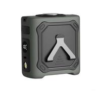 Kivivaka Ventilateur de taille portable personnel avec réfrigérateur, 4000 mAh, affichage numérique, 100 vitesses et lampe de poche pour la randonnée (KLX07-vert)