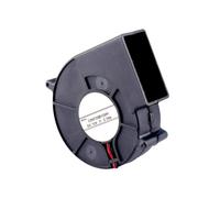 Kivivaka Ventilateur turbo sans balais 9733 - 12 V - 24 V CC - Refroidisseur d'échappement centrifuge - Double roulement à billes - Matériau PBT - Ventilation - Haute circulation d'air - Noir