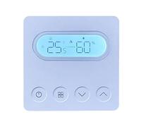 Kivivaka Zigbee Contrôleur de température mural à écran tactile pour système de chauffage de chaudière, PC + ABS pour retardateur de flamme, affichage numérique 5-45, blanc