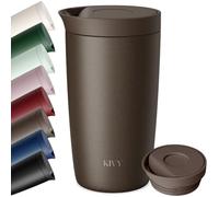 KIVY Gobelet isotherme 350 ml [chaud 6h et froid 24h] pour café, thé et café glacé - Tasse à café à emporter - Tasse isotherme avec couvercle - Tasse isotherme - Tasse de voyage - Tasse à thé - Tasse