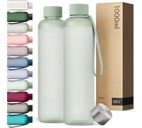 KIVY Gourde Tritan 1 L - Étanche & Compatible Eau Pétillante - Pour Sport, École & Bureau - Gourde Sport - Bouteille d’Eau 1 L - Lavable au Lave-Vaisselle - Sans BPA - Vert