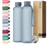 KIVY Gourde Tritan 1 L - Étanche & Compatible Eau Pétillante - Pour Sport, École & Bureau - Gourde Sport - Bouteille d’Eau 1 L - Lavable au Lave-Vaisselle - Sans BPA - Bleu