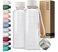 KIVY Gourde Tritan 650 ml [Sans BPA] Étanche & Lavable au Lave-Vaisselle - Bouteille d’Eau pour Enfants & Adultes - Gourde Sport Petite - Tritan Compatible Eau Pétillante - Bouteille 650 ml