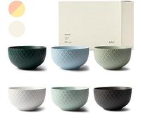 KIVY Grand Bols petit dejeuner [6 x 850 ml] - Bol a soupe de qualité supérieure - original - pour poke bowl - Bolle - en céramique…