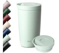 KIVY Mug Isotherme 350ml [GOBELET CAFÉ À EMPORTER] - Tasse Thermique pour Café et Thé - Étanche et Lavable au Lave-Vaisselle - Pour Boissons Chaudes et Froides - Mug Acier Inoxydable - Vert