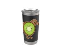 Kiwi Oiseau Fruit Animal Nature Nouvelle-Zélande Gobelet isotherme en acier inoxydable double paroi