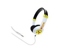KIWIBEAT pour enfants Casque supra-auriculaire filaire 5 couleurs, vert, orange, noir, blanc serre-tête léger, volume réglable, micro-casque
