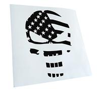 Kiwistar - Autocollant - US Punisher Skull en 15 couleurs 14 x 10 cm - noir - G10 - Pour voitures, vélos, véhicules, motos, cyclomoteurs, tuning, vitres arrière