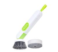 Kixolazr Brosse à Vaisselle avec Distributeur de Savon | Brosse à Main Amovible avec Réservoir | Long Manche Multifonction pour Nettoyage Cuisine - Utilisation Quotidienne