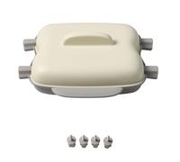KIXZSAZ Boîte de maïs cuit à la vapeur de qualité alimentaire, boucle d'aiguille filetée, cuiseur vapeur pour micro-ondes, plats de maïs en épi faciles, blanc