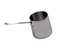 KIXZSAZ Cafetière à lait, chocolat fondu et lait chaud, finitions exceptionnelles, idéale pour les amateurs de café. Casserole en acier inoxydable avec fonction chauffe-beurre.
