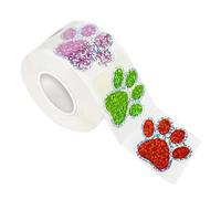 KIXZSAZ Diverses occasions telles que les activités sur le thème des animaux de compagnie Étiquettes Décor d'enveloppe Autocollants de patte de chien