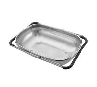 KIXZSAZ Égouttoir à mailles fines rétractable pour évier, solution de rangement polyvalente et efficace pour rincer les soupes et égoutter les sauces.