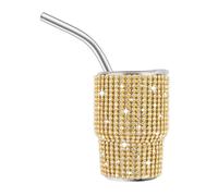 KIXZSAZ Mug isotherme mini - Un accessoire élégant et pratique pour le quotidien - Tasse isotherme en acier inoxydable, doré
