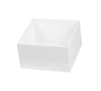 KIXZSAZ Présentoir à buffet moderne et élégant mettant en valeur desserts et friandises. Présentoir en acrylique pour table de buffet, Blanc, 17.8 x 17.8 x 10.2 cm