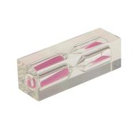KIXZSAZ Sablier de cuisine attrayant, minuterie à œufs unique, objet décoratif pratique et élégant, en acrylique, Rose, 2.5 x 2.5 x 8 cm