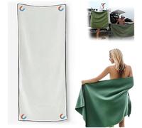 KIXZSAZ Serviette de bain, Serviette surdimensionnée, Douce Idéale pour Voyage en Plein Air, Natation, Blanc, 190 * 76