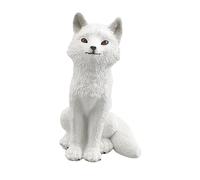 KIXZSAZ Statue d'animal pour Sauvage réaliste pour Adultes et Enfants. Figurine Attrayante Qui ajoute Une Touche d'élégance à Tout Jardin Salon. Idéale, Renard Arctique