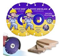 Kizaten 2Pcs Disque à Tronçonner,125 mm Disque à Tronçonner Carbide Multi Wheel,Disque a Tronconner Bois pour Meuleuse d'Angle Pour Planches,Caoutchouc,Contreplaqué,Clous en Acier